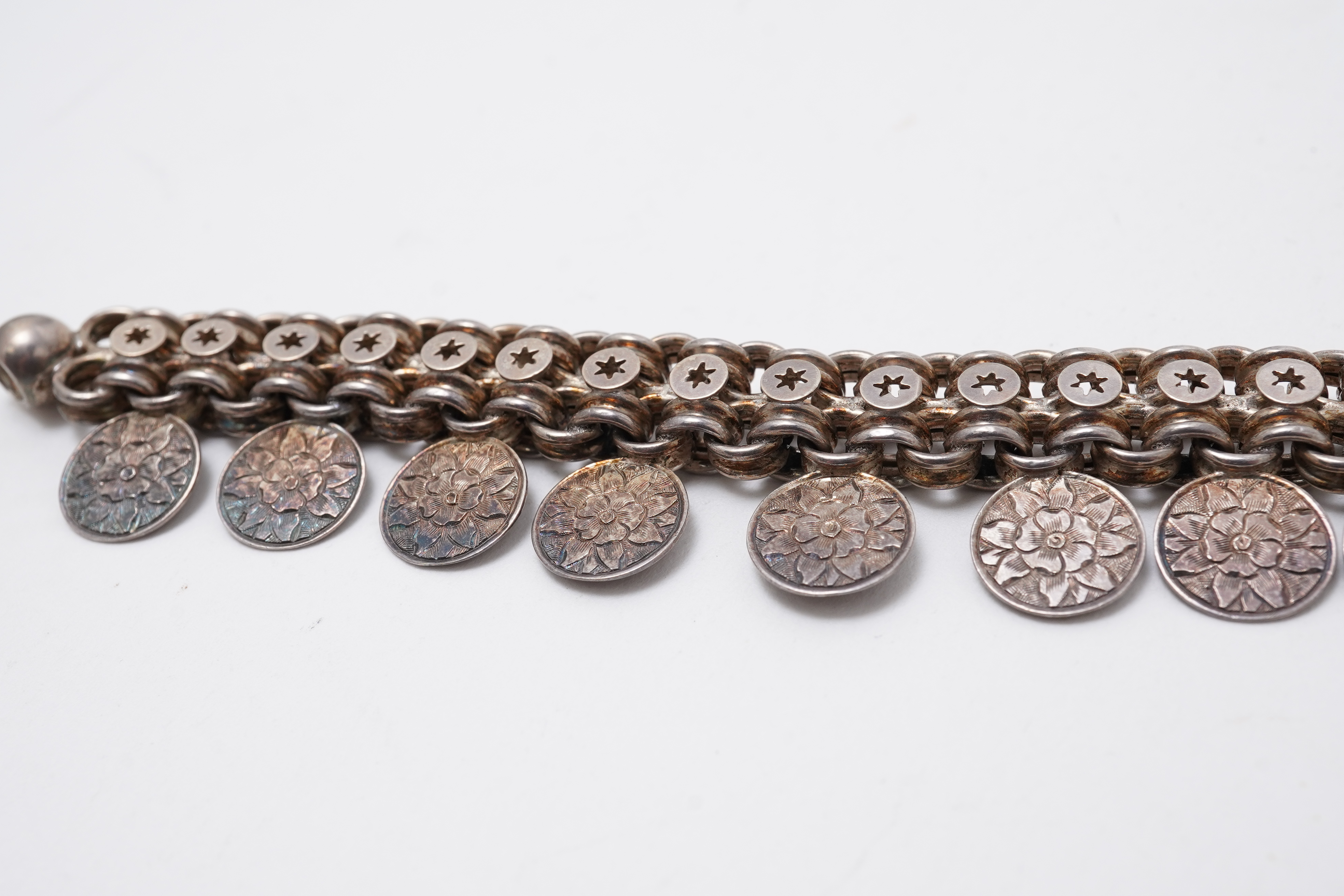 Three silver necklaces, 19th/early 20th century